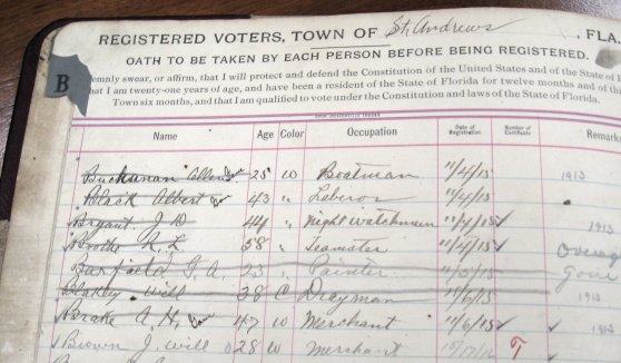 St. Andrews Voters book
