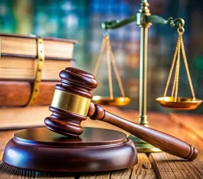 administrative law gavel and scales of justice
